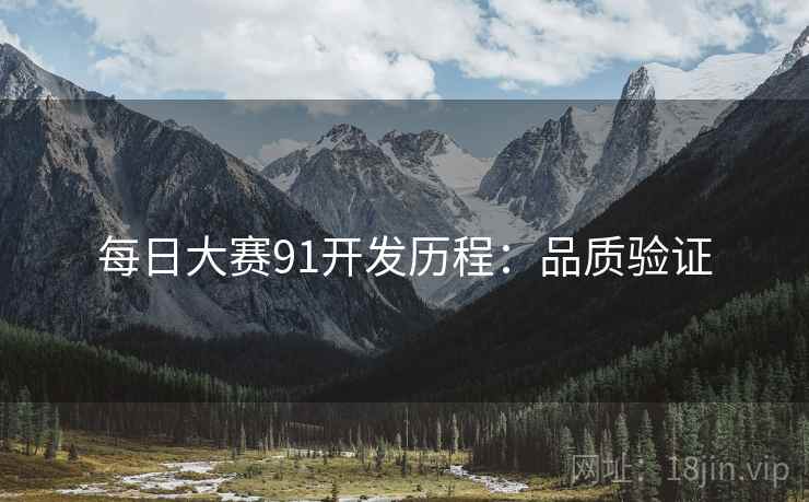 每日大赛91开发历程：品质验证