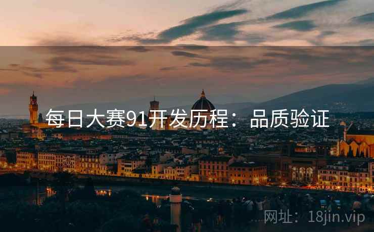 每日大赛91开发历程：品质验证