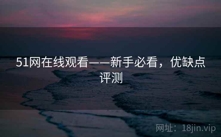 51网在线观看——新手必看，优缺点评测