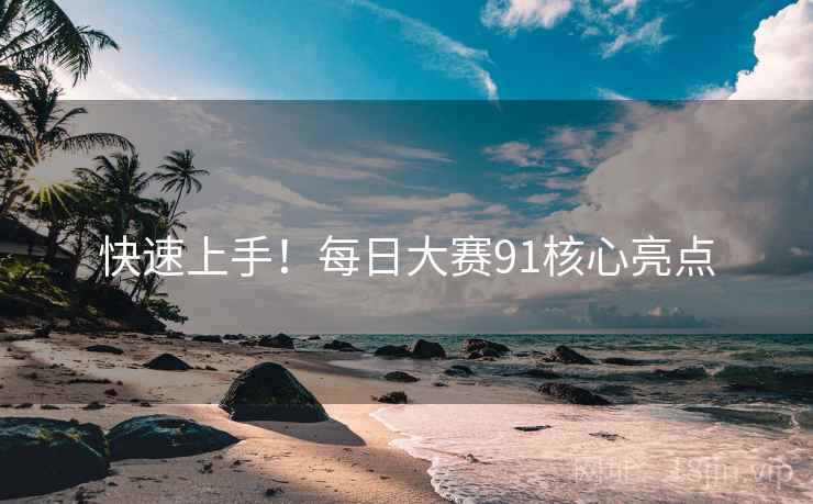 快速上手！每日大赛91核心亮点